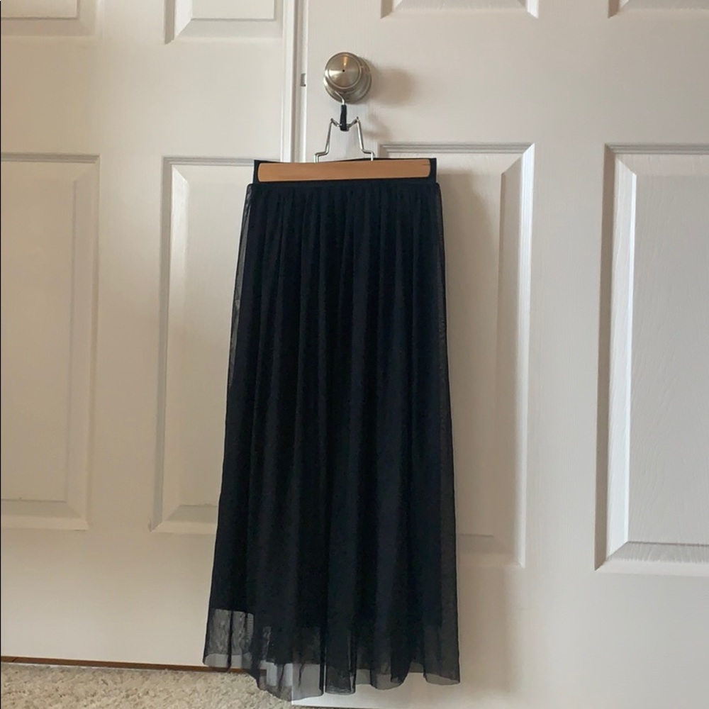 H&M Black Tulle Skirt